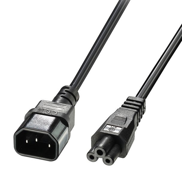 Lindy 5m C5 to C14 Mains Cable, lead free