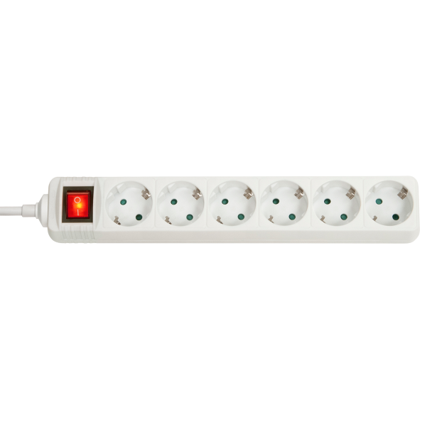 Lindy 73103 power extension 6 AC outlet(s) Indoor White