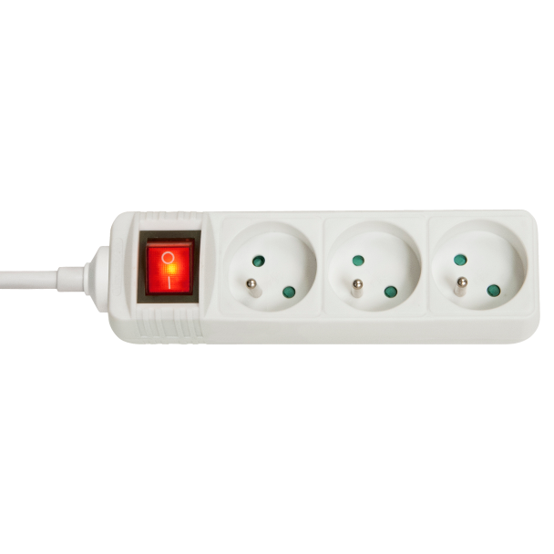 Lindy 73124 power extension 3 AC outlet(s) Indoor White