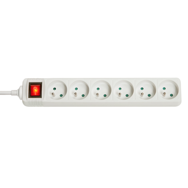 Lindy 73126 power extension 6 AC outlet(s) Indoor White