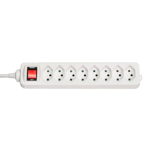 Lindy 73169 power extension 8 AC outlet(s) Indoor White