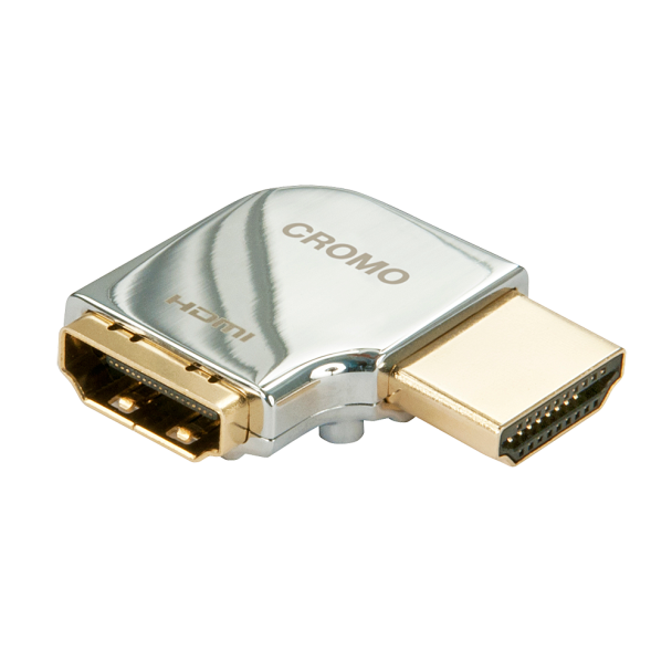 Lindy CROMO HDMI Male to HDMI Female 90 Degree Right Angle Adapter - Right