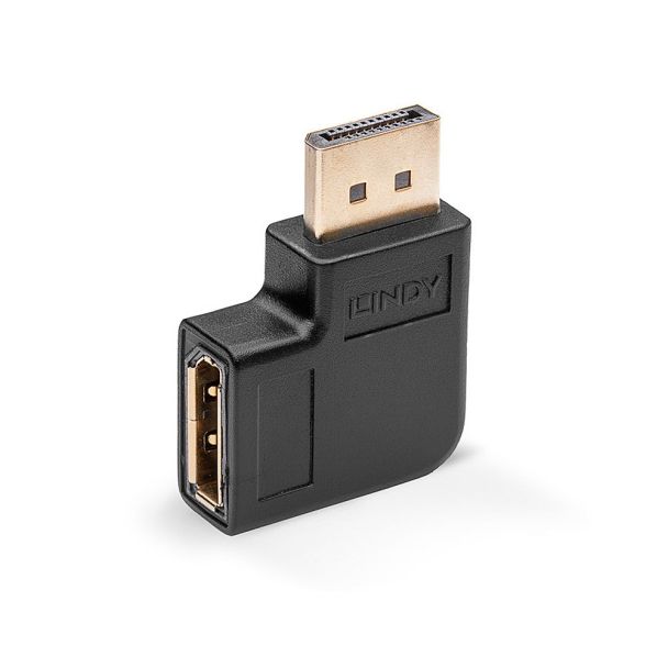 Lindy DisplayPort 1.4 Left Angled Adapter