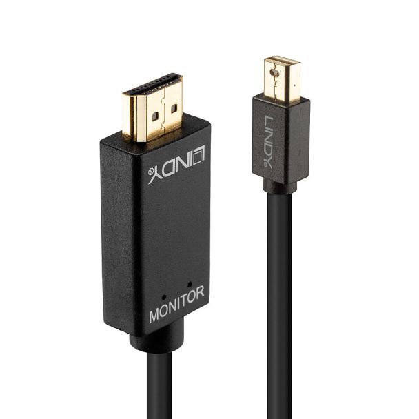 Lindy Kabel Mini DisplayPort/HDMI 4K30 (DP: passiv) 5m