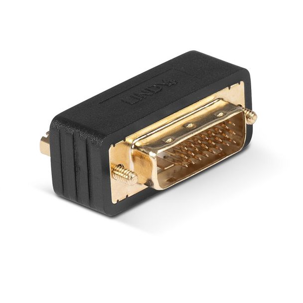 Lindy Premium DVI-D Coupler, Male to Female