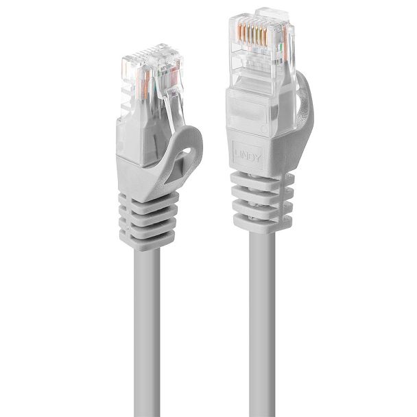 Lindy Rj45/Rj45 Cat6 7.5m cavo di rete Grigio 7,5 m U/UTP (UTP)