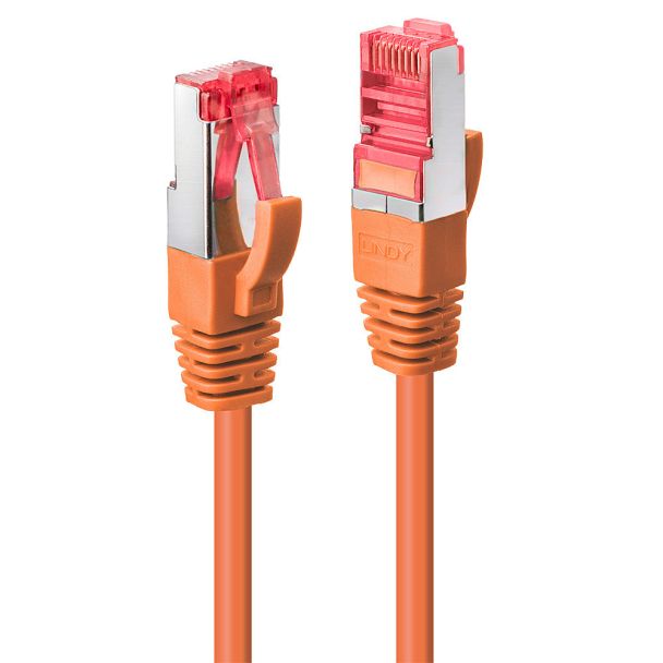 Lindy Rj45/Rj45 Cat6 0.3m networking cable Orange S/FTP (S-STP)