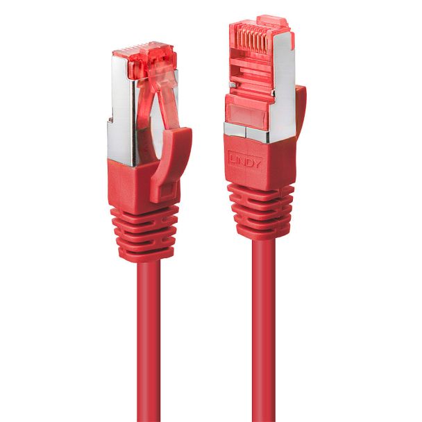 Lindy Rj45/Rj45 Cat6 10m networking cable Red S/FTP (S-STP)