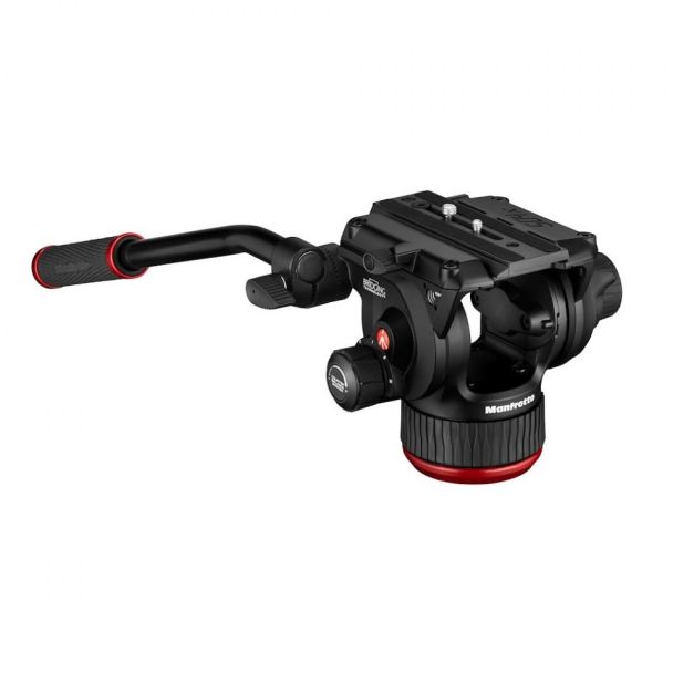 Manfrotto 504X testa per treppiede Nero Alluminio 1/4, 3/8" Fluido