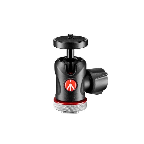 Manfrotto MH492LCD-BH tripod head Black, Red Aluminium 1/4" Ball