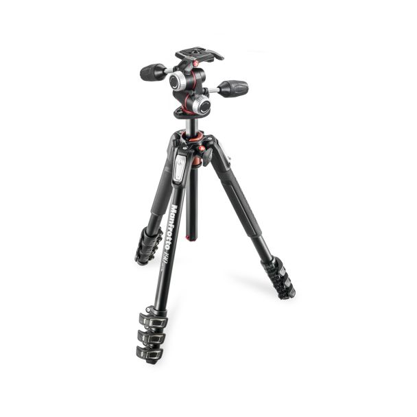 Manfrotto MK190XPRO4-3W treppiede Fotocamere digitali/film 3 gamba/gambe Nero