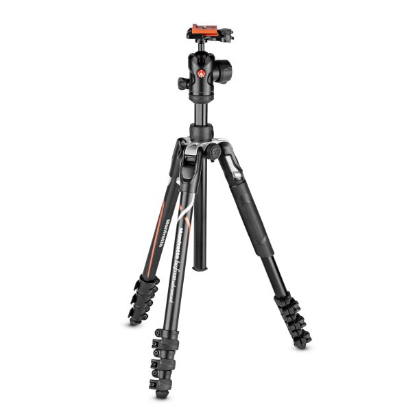 Manfrotto MKBFRLA-BH treppiede Fotocamere digitali/film 3 gamba/gambe Nero, Argento