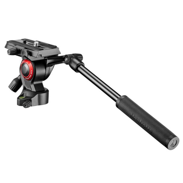 Manfrotto MVH400AH testa per treppiede Nero Alluminio 1/4" Fluido