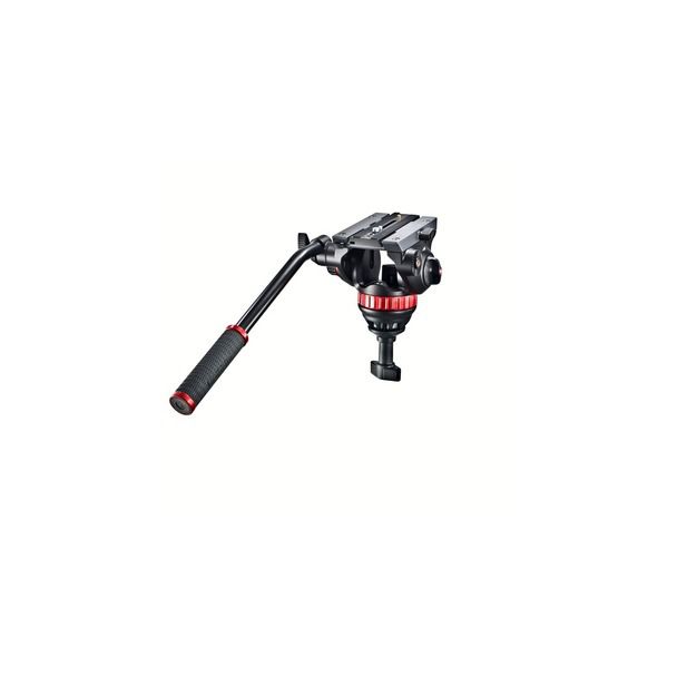 Manfrotto Pro Video testa per treppiede Nero, Rosso Alluminio Universal