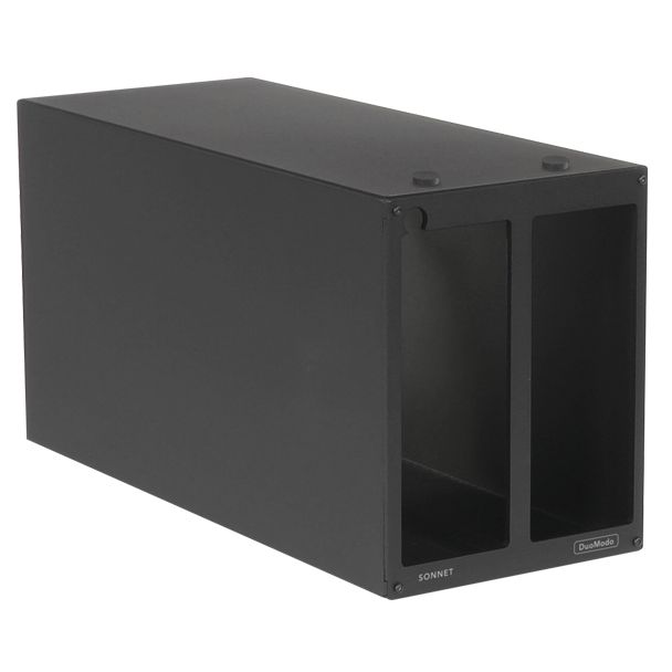 Sonnet DM-ENC-2M-D External Graphics card enclosure Black Aluminium