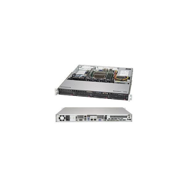 Supermicro 5019S-M Intel® C236 LGA 1151 (Socket H4) Rack (1U) Black