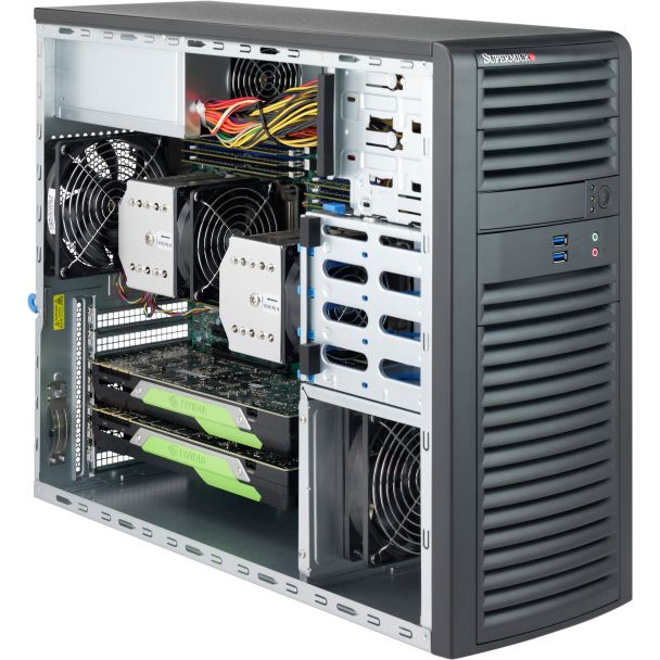 Supermicro CSE-732D3-1K26B computer case Midi Tower Nero 1200 W