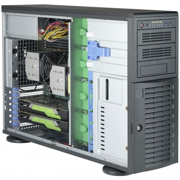 Supermicro CSE-743AC-1K26B-SQ computer case Full Tower Black 1200 W