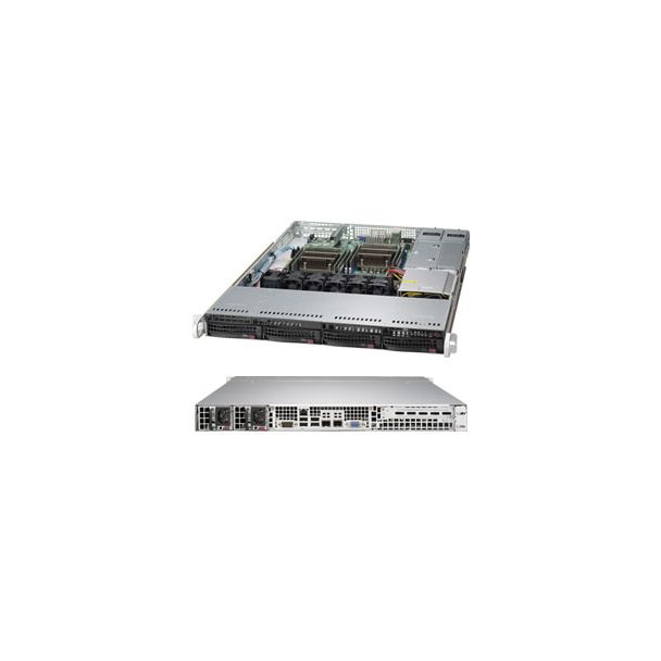 Supermicro CSE-815TQC-R504CB computer case Rack Black 500 W