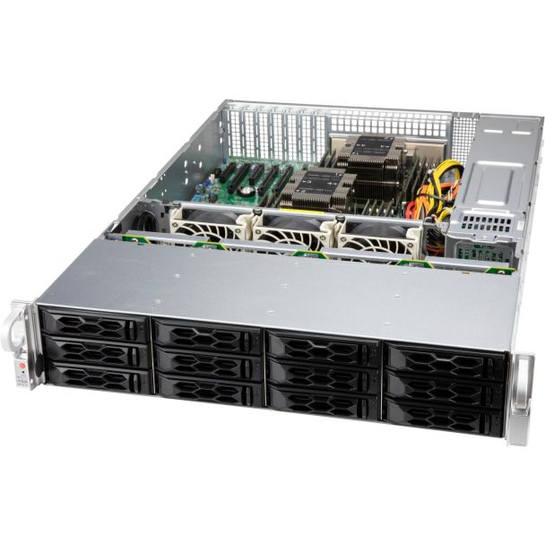 Supermicro CSE-LA26E1C4-R609LP computer case Supporto Nero, Grigio 650 W