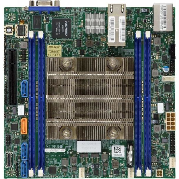 Supermicro MBD-X11SDV-8C-TLN2F-O motherboard System on Chip Mini-ITX