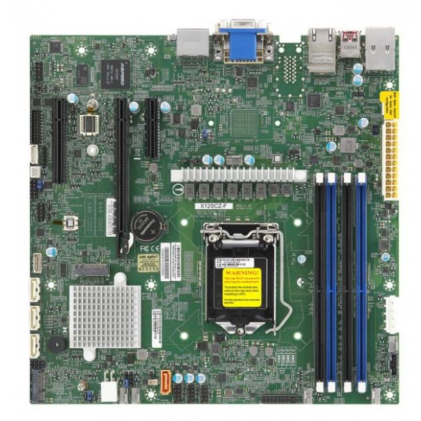 Supermicro MBD-X12SCZ-F-B motherboard Intel W480 LGA 1200 (Socket H5) micro ATX