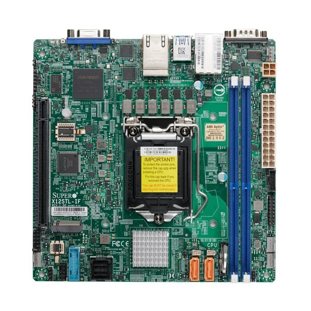 Supermicro MBD-X12STL-IF-O motherboard Intel C252 LGA 1200 (Socket H5) mini ITX