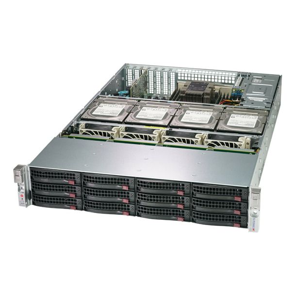 Supermicro SSG-620P-ACR16H server barebone Intel C621A LGA 4189 Rack (2U) Black, Silver