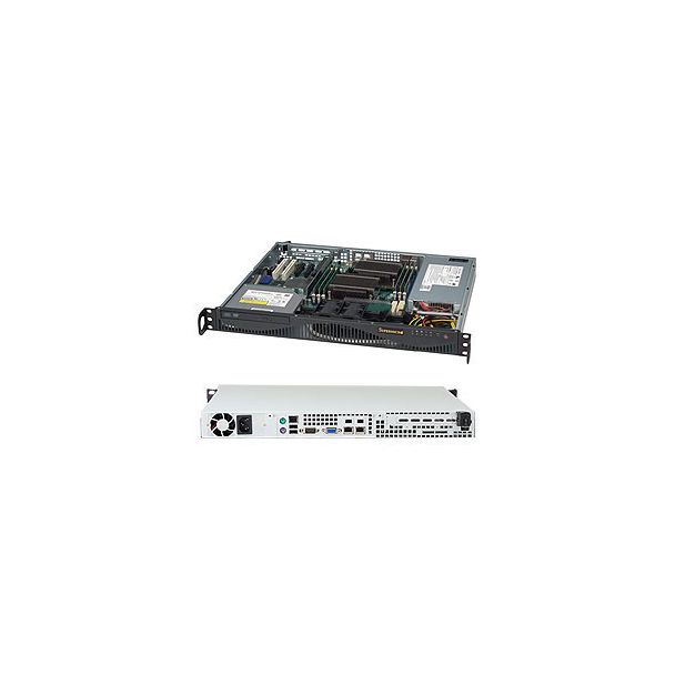 Supermicro SuperChassis 512F-350B1 Supporto Nero 350 W