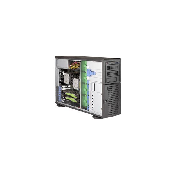 Supermicro SuperWorkstation 7049A-T Intel® C621 LGA 3647 (Socket P) Armadio (4U) Nero