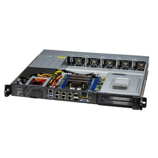 Supermicro SYS-110D-8C-FRAN8TP sistema barebone per server Intel SoC FCBGA 2579 Rack (1U) Argento