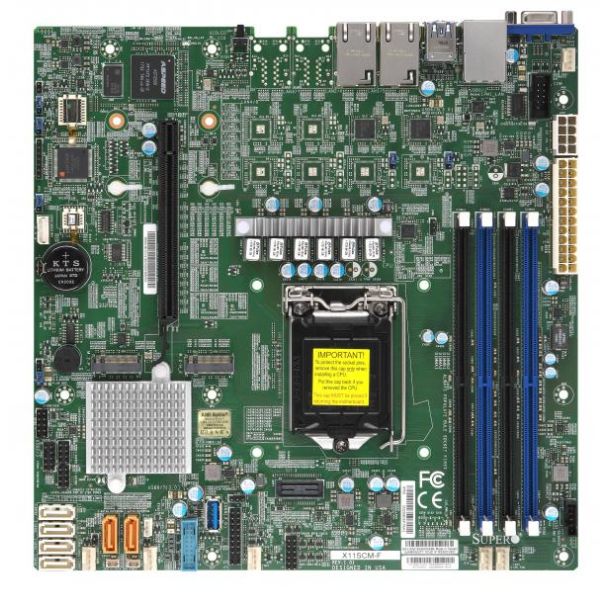 Supermicro X11SCM-F Intel C246 LGA 1151 (Socket H4) micro ATX