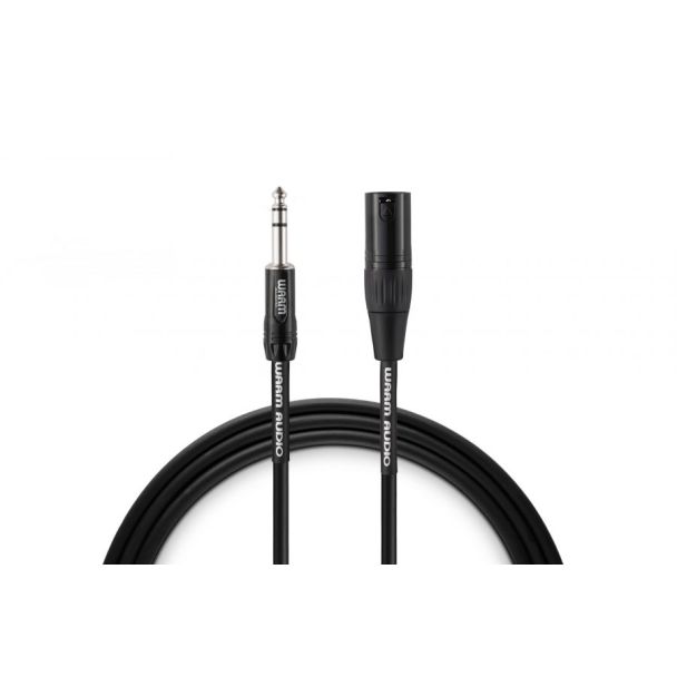 Warm Audio PRO-XLRM-TRSM-3 audio cable 0.9 m XLR 6.35mm TRS Black