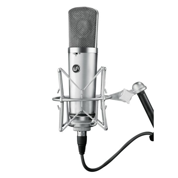 Warm Audio WA-67 microphone Silver Studio microphone