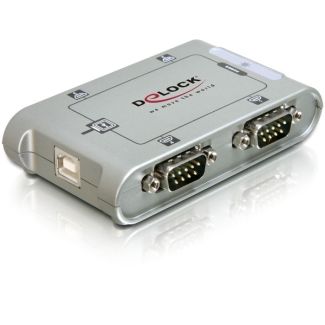 DeLOCK 4 Port USB 2.0 Serial Hub Silver