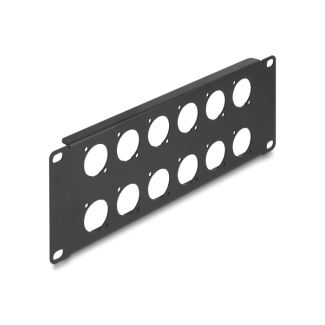 DeLOCK 10″ D-Type Patch Panel 12 port 2U black