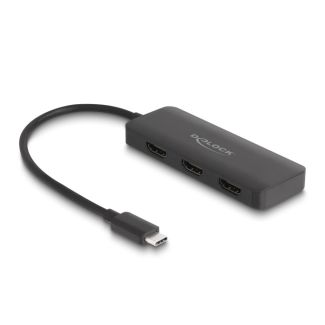 DeLOCK Splitter USB Type-C (DP Alt Mode) per 3 x HDMI MST 4K 60 Hz