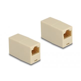 DeLOCK Adattatore da RJ45 femmina per RJ45 femmina UTP beige