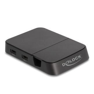 DeLOCK Docking station per smartphone 4K con supporto integrato - HDMI / USB / Hub / SD / Micro SD per Android o Windows