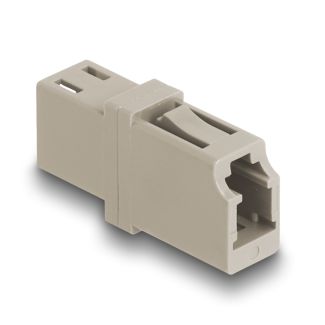 DeLOCK Optical Fiber Coupler LC Simplex female to LC Simplex female OM1/OM2 beige