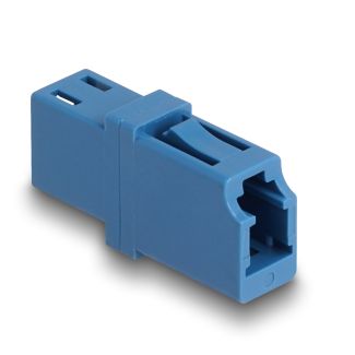 DeLOCK Optical Fiber Coupler LC Simplex female to LC Simplex female UPC blue