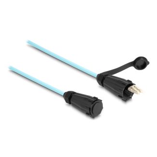 DeLOCK Cavo in fibra ottica da LC Duplex per LC Duplex con cappuccio protettivo multimodale OM3 IP68 antipolvere e impermeabile da 2 m