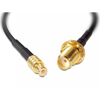 DeLOCK 88578 coaxial cable 0.2 m Black