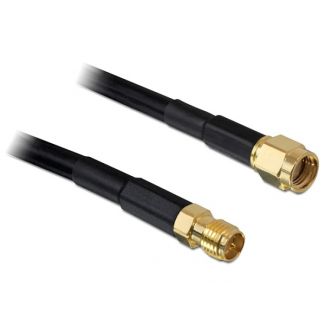 DeLOCK 10m RP-SMA coaxial cable CFD200 Black