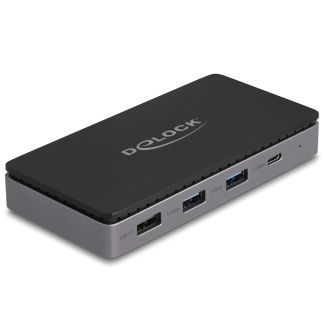 DeLOCK Docking station USB Type-C 4K - Dual HDMI MST / USB / Gibabit LAN / PD 3.0 85 W