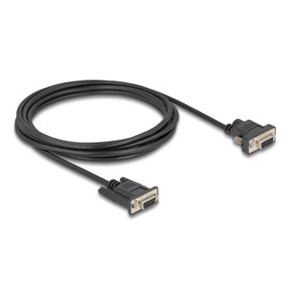 DeLOCK Cavo seriale RS-232 da D-Sub9 femmina a D-Sub9 femmina Connessione di alimentazione al pin 9 da 3 m