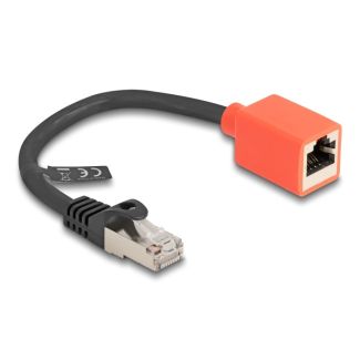 DeLOCK Adattatore RJ45 per la protezione dei dispositivi Cat.6A S/FTP 20 cm (adattatore a strappo)