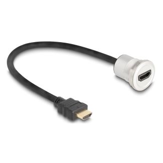 DeLOCK 88180 HDMI cable 0.3 m HDMI Type A (Standard) Black, Silver