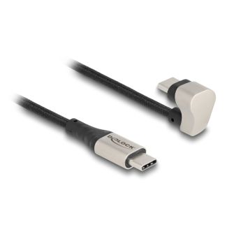 DeLOCK USB 2.0 Cable USB Type-C male to male 180° angled 2 m PD 60 W