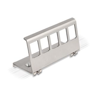 DeLOCK Keystone Metal Mounting 5 Port for DIN rail